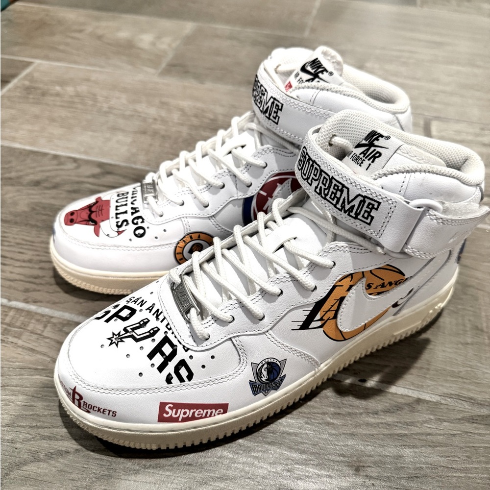 Nike Air Force 1 Supreme NBA patches 8.5